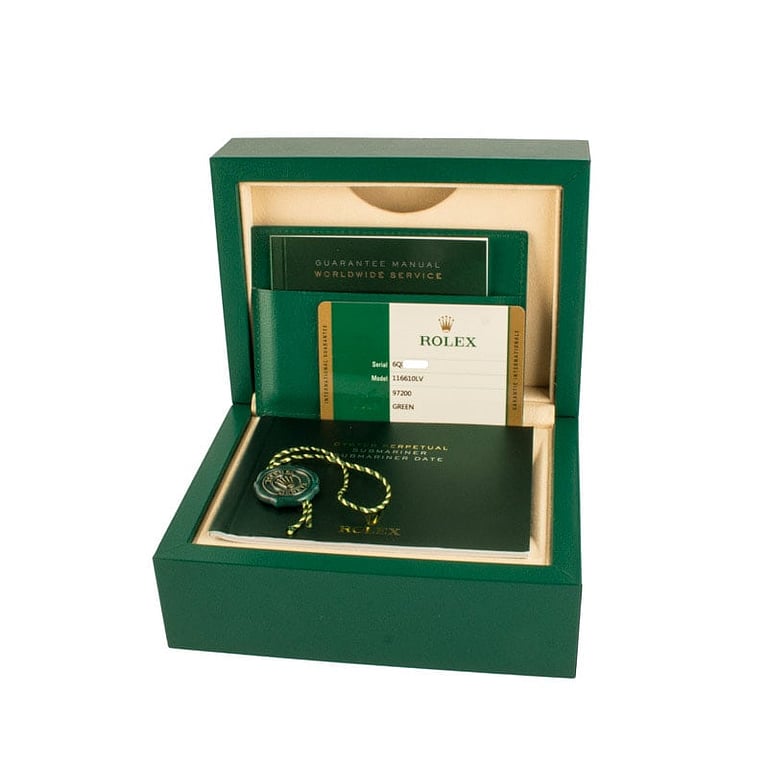 Used Rolex Submariner Green Dial 116610LV Hulk