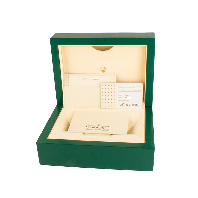 Pre-Owned Rolex Day-Date Ref 118239 Silver Diamond Dial