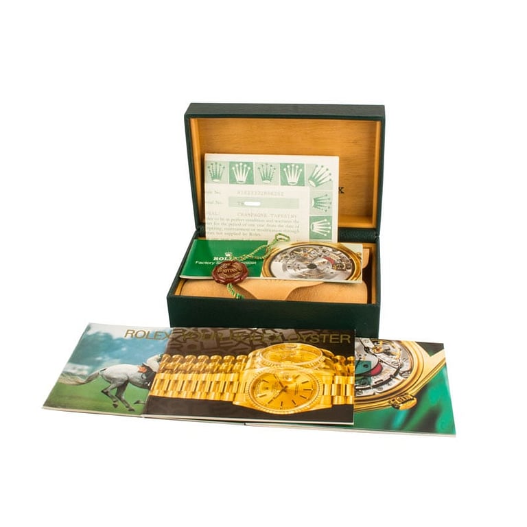 Used Rolex Datejust 36 ref 16233 Champagne Tapestry Dial