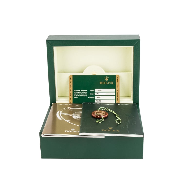 Pre-Owned Rolex Daytona White Superluminova Dial ref 116520