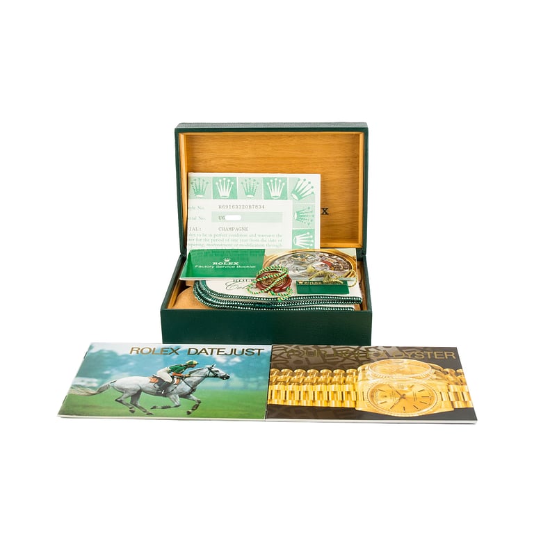 Pre-Owned Lady Rolex Datejust 69163 Champagne Dial