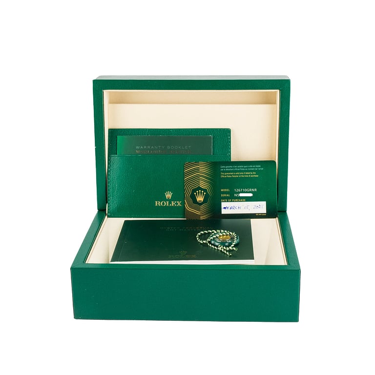 Used Bruce Wayne Rolex GMT-Master II ref 126710GRNR Steel Oyster