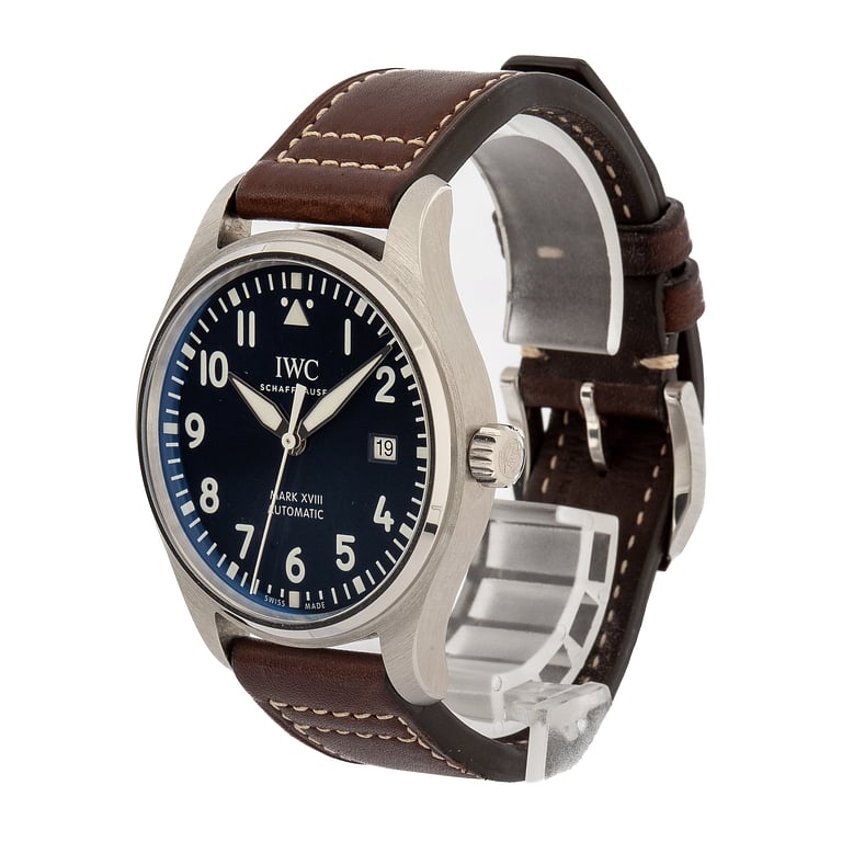 Pre-Owned IWC Pilot's Watch Mark XVIII Edition Le Petit Prince IW327010 Blue Dial
