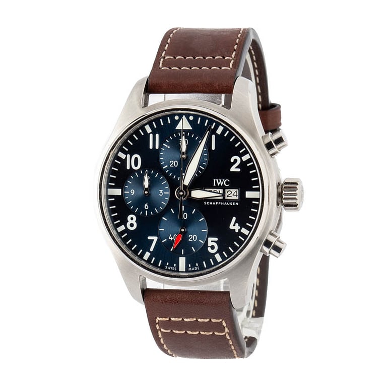 Used IWC Pilot&rsquo;s Watch Chronograph 41 IW388101 Blue Dial