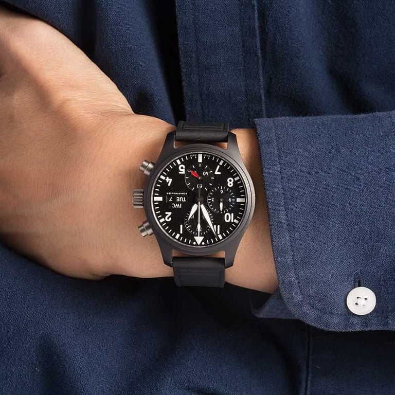 IWC Pilot&rsquo;s Watch Chronograph 41 TOP GUN IW389401 Black Ceramic