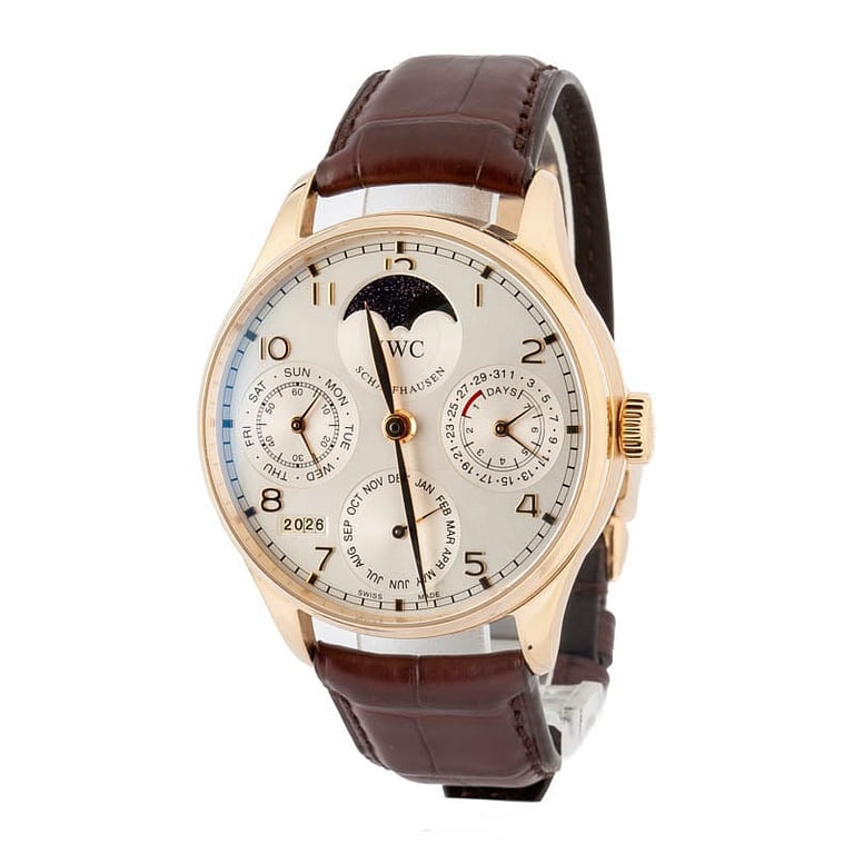 Used IWC Portugieser Perpetual Calender IW502213 5N Gold