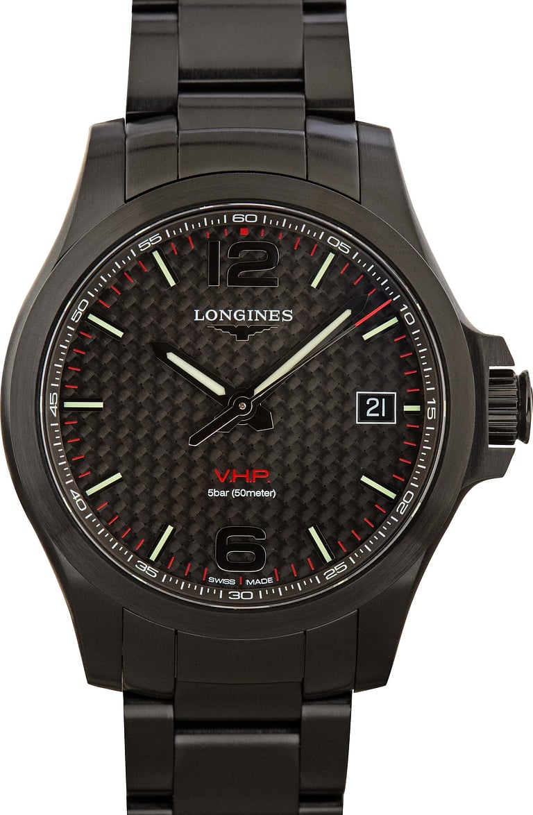 Longines Conquest V.H.P. Black Dial