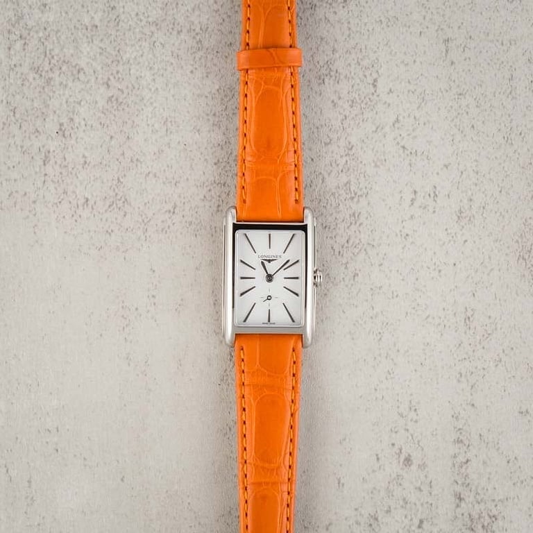 Longines DolceVita Orange Leather Strap
