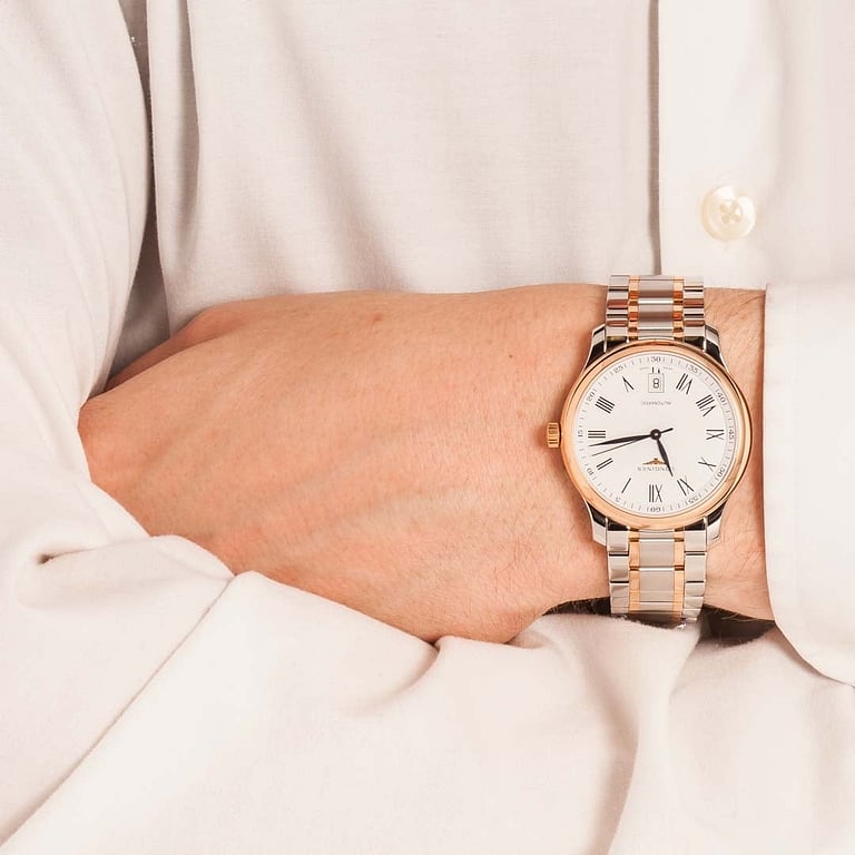 Longines Master Stainless Steel & 18k Rose Gold