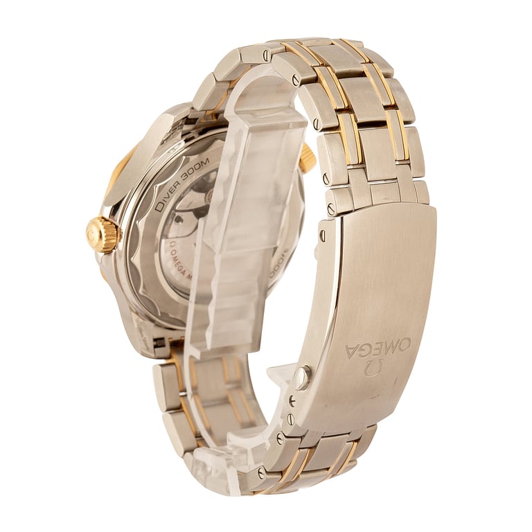 Pre-Owned Yellow Gold & Steel Omega Seamaster Diver 300M