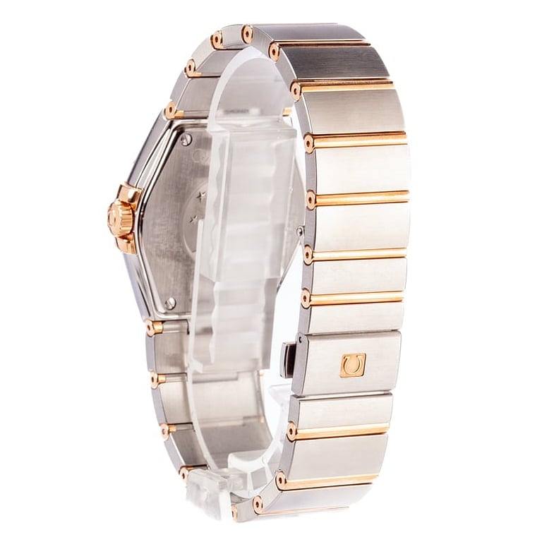 Omega Constellation Steel & 18k Red Gold Silver Dial