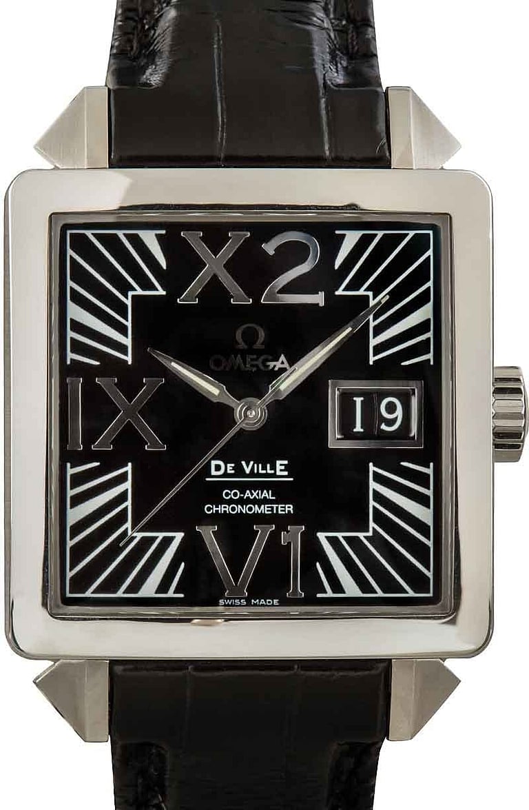 Omega De Ville Steel on Leather Strap
