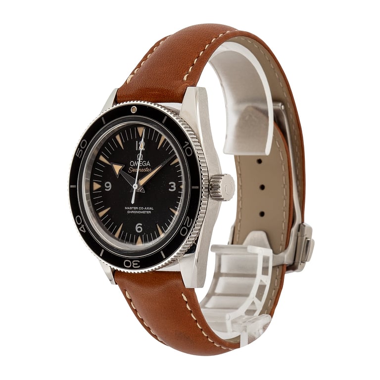 Used Omega Seamaster 300 Black Co-Axial Steel