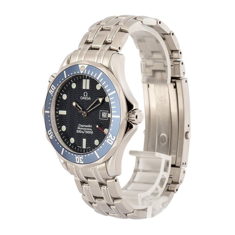 Used Omega Seamaster James Bond Blue Wave Dial