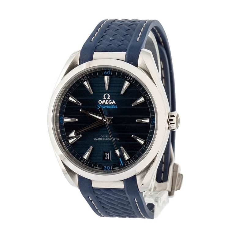 Preowned Omega Seamaster Aqua Terra 150M Blue Index Dial