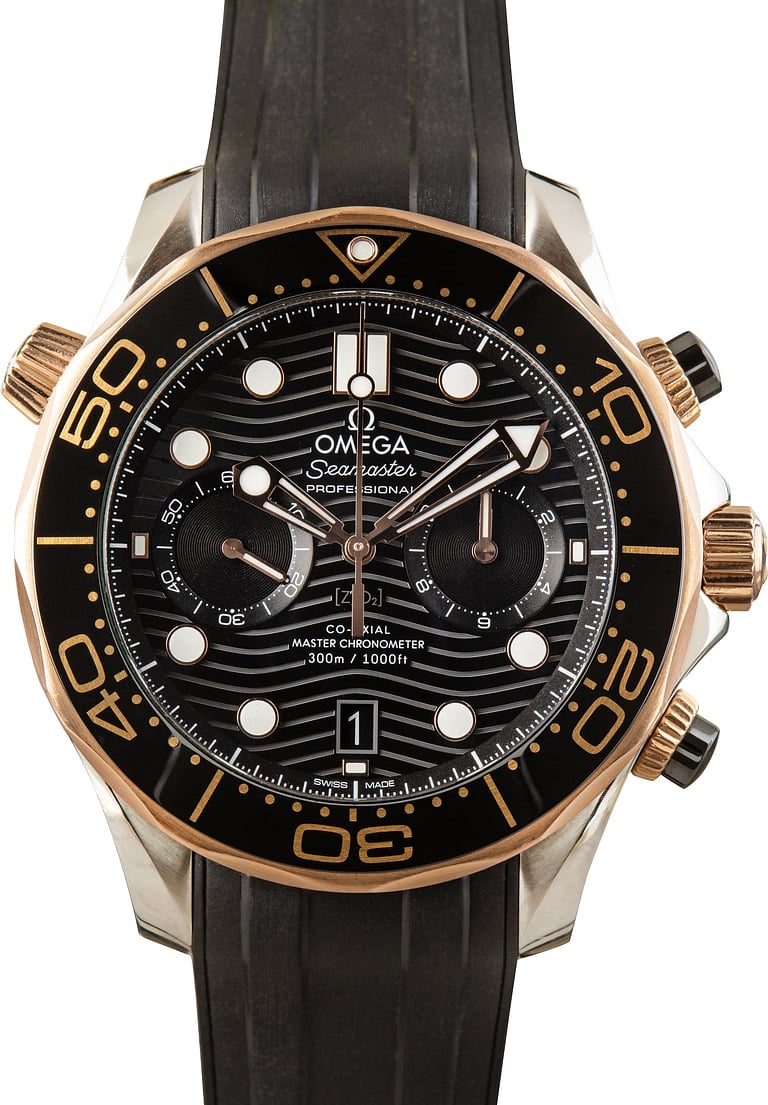 Pre-Owned Omega Seamaster Steel & Sedna Gold