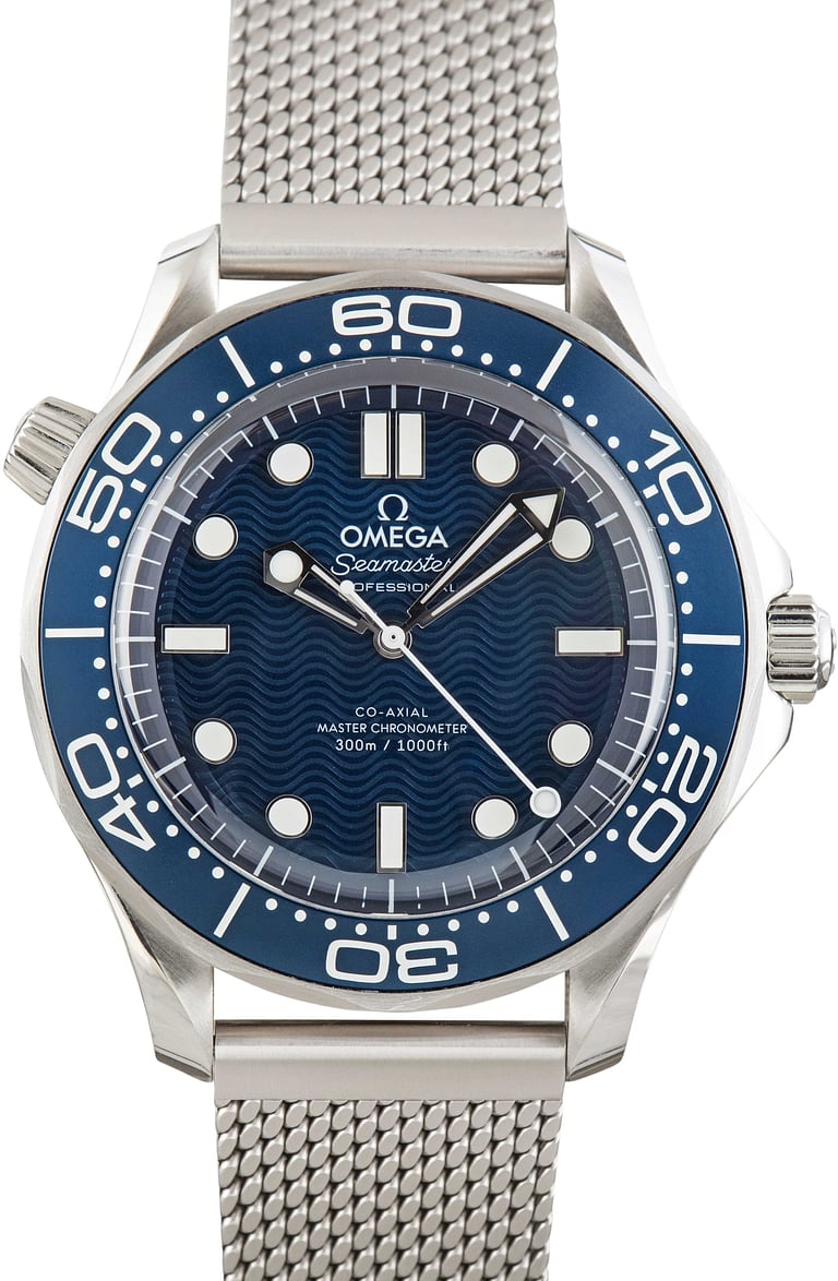 Used Blue Dial Omega Seamaster Diver 300M 60th Anniversary
