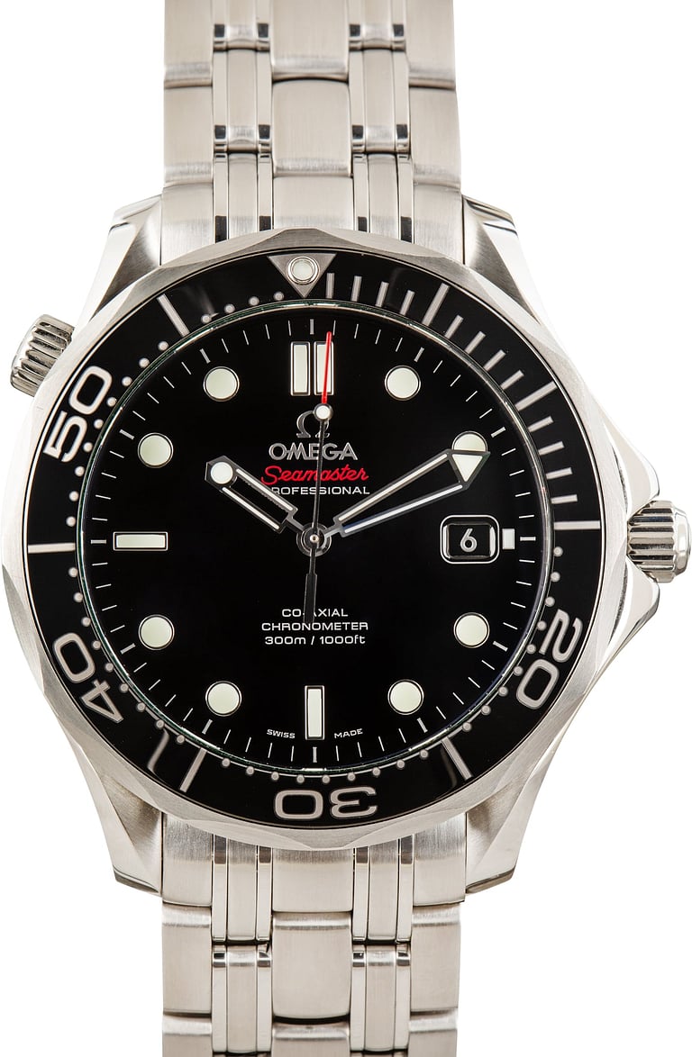 Pre-Owned Black Dial Omega Seamaster Diver 300M