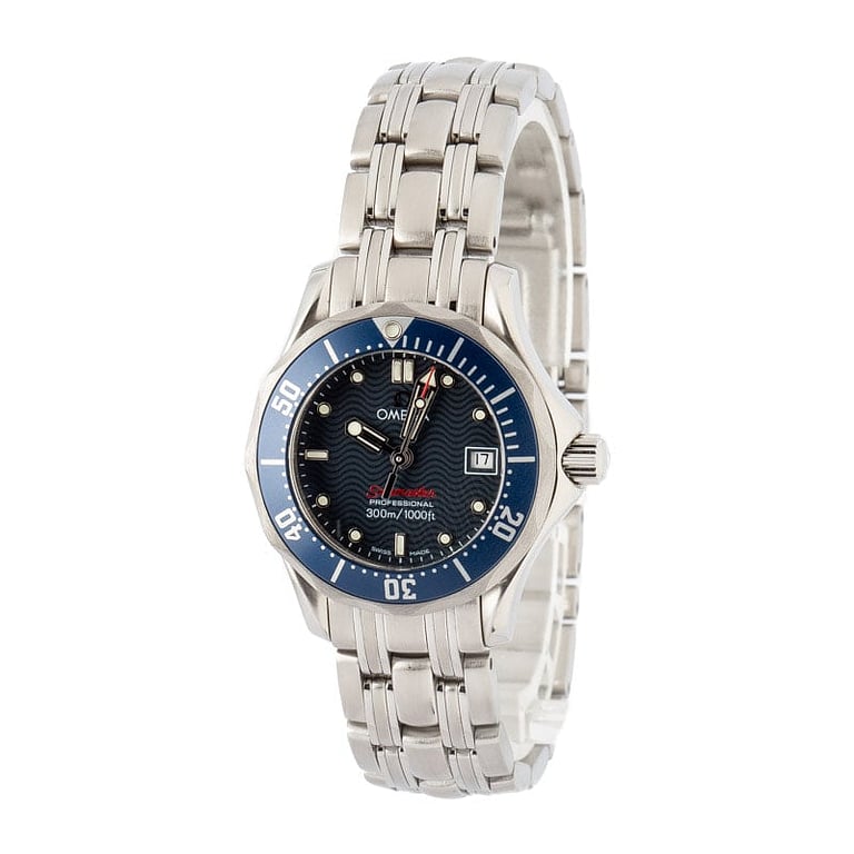 Used Ladies Omega Seamaster Diver 300M Blue Dial