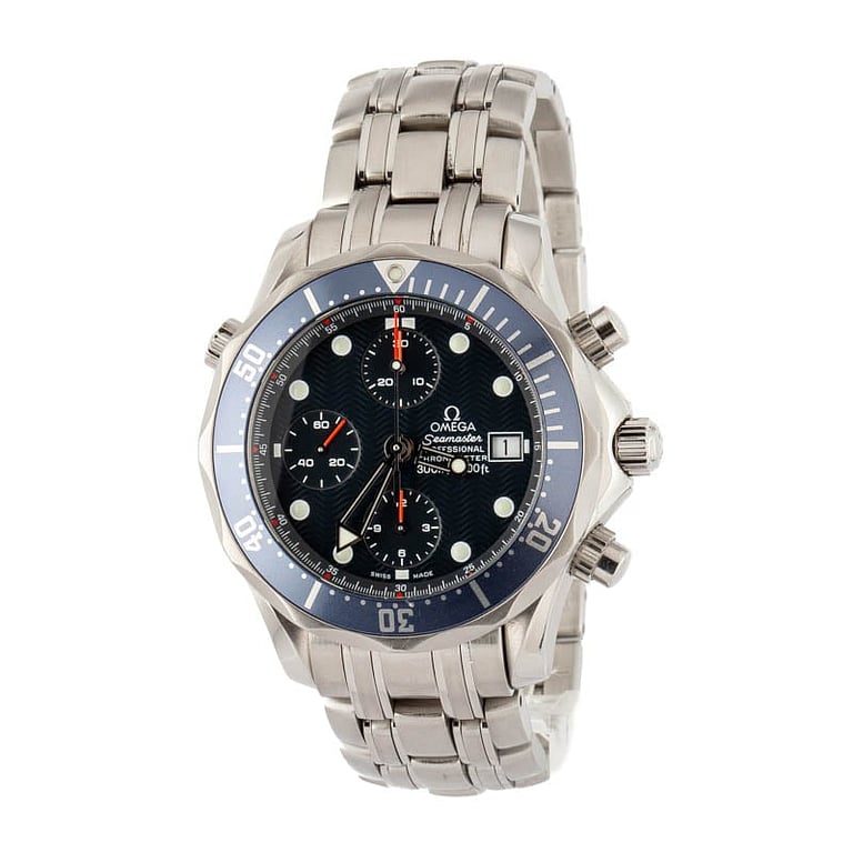 Used Omega Seamaster 300M Blue Wave Dial