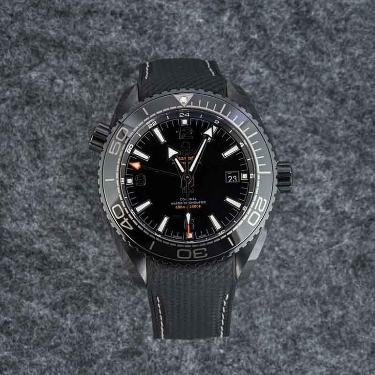Omega Seamaster Planet Ocean Deep Black Ceramic on Rubber