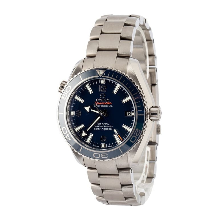 Omega Seamaster Blue Dial Planet Ocean 600M Titanium