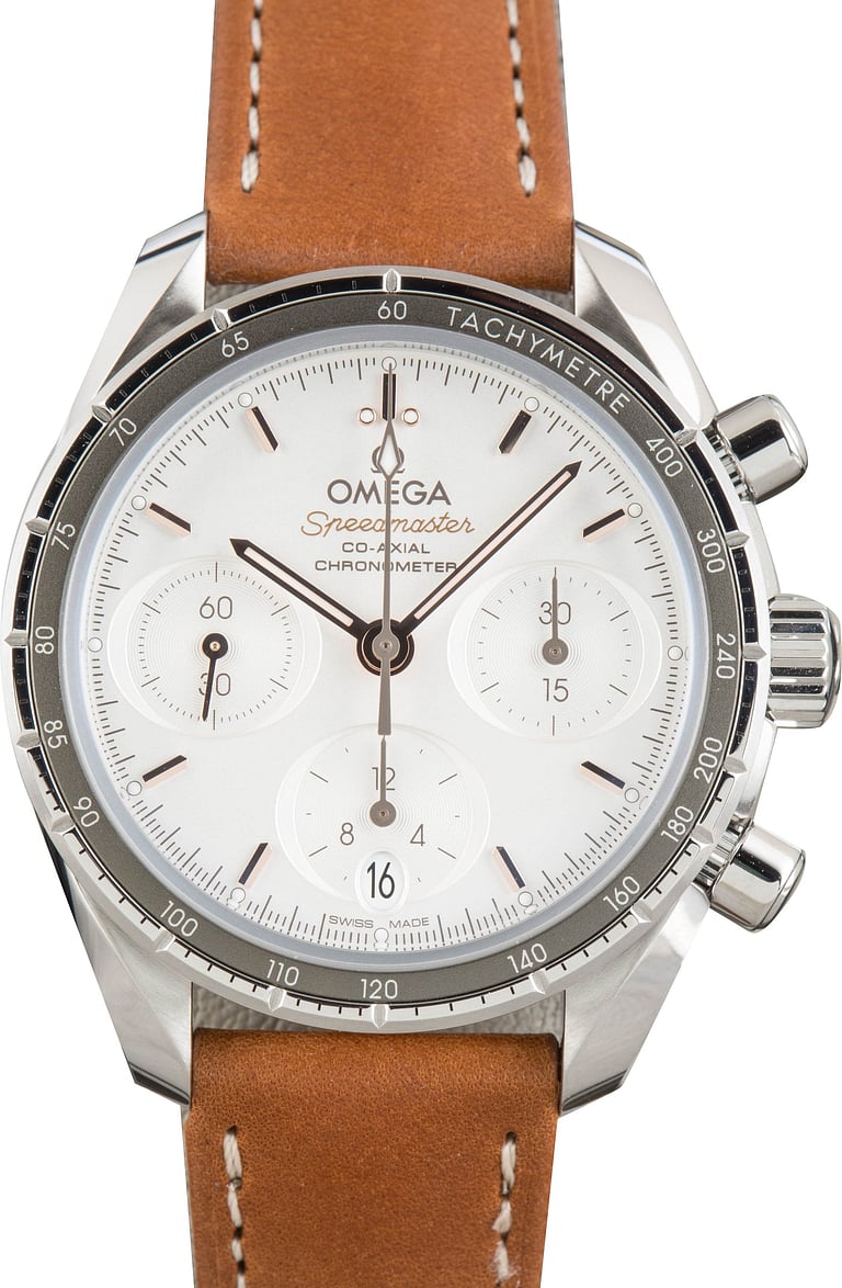 Omega Speedmaster 38 Stainless Steel Silver Dial
