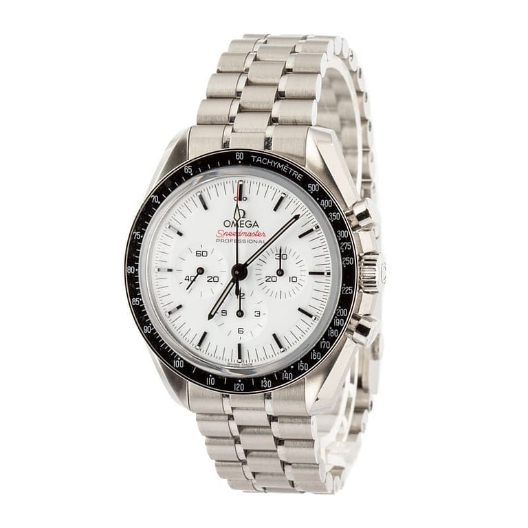 Omega Speedmaster Moonwatch White Index Dial