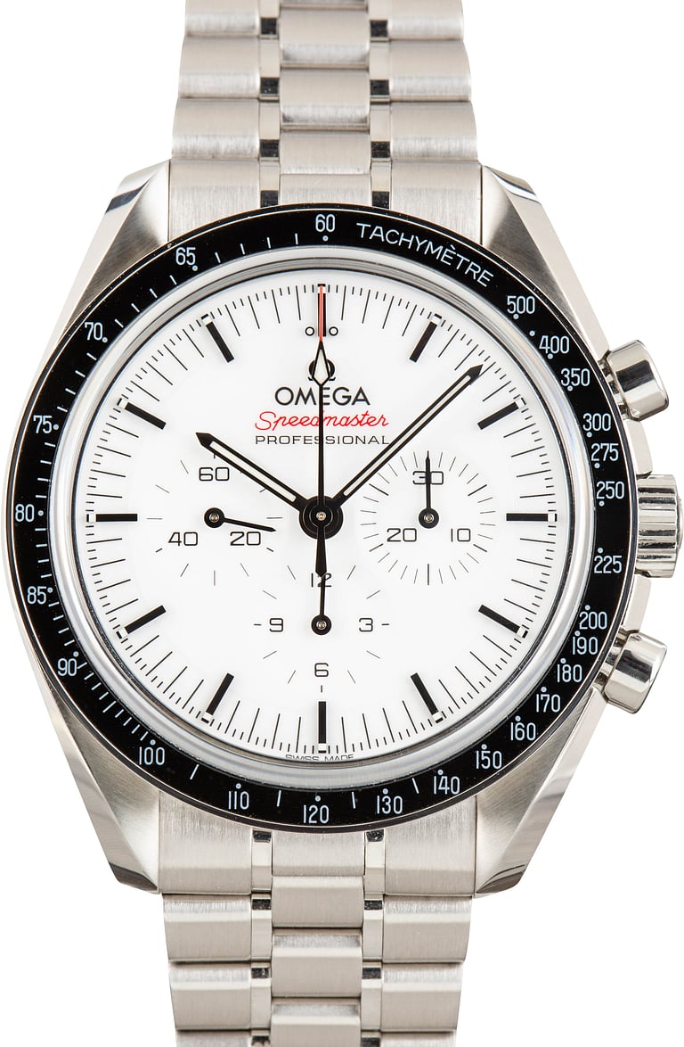 Pre-owned Omega Speedmaster 42MM White Dial