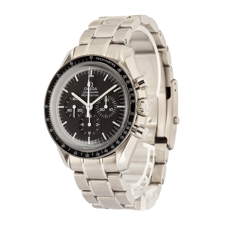 Pre-Owned Omega Speedmaster Black Dial Moonwatch Professional 42MM Steel