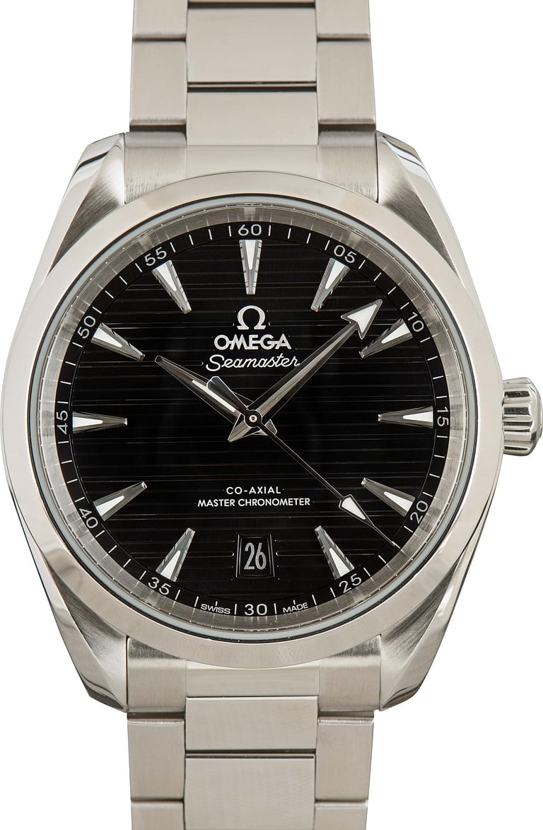 Pre-Owned Omega Seamaster Black Dial