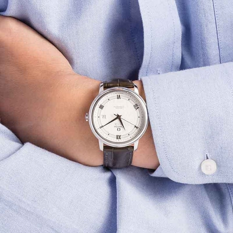 Omega De Ville Prestige Silk Pattern Dial
