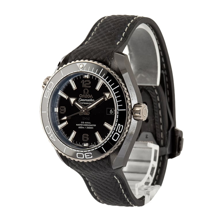 Pre-Owned Black Ceramic Omega Seamaster Planet Ocean 600M