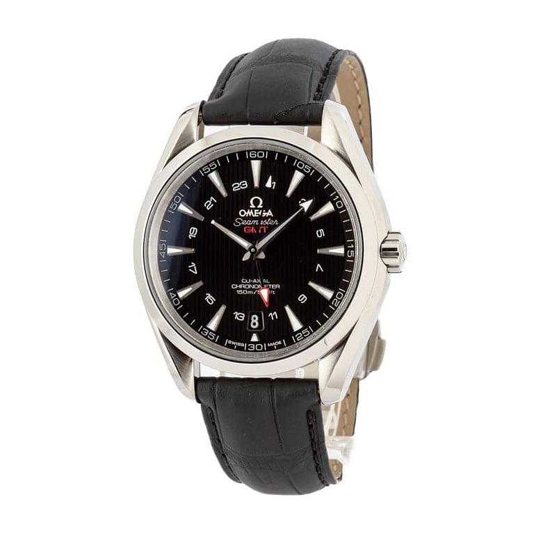 Omega Aqua Terra 150M 43MM Steel on Leather Strap
