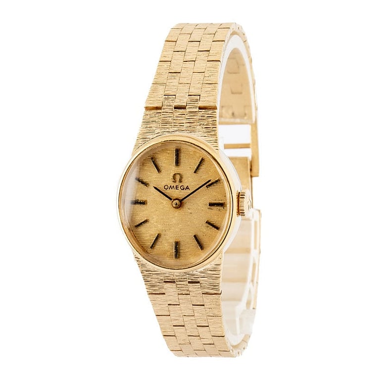Vintage Ladies Omega Yellow Gold Cocktail