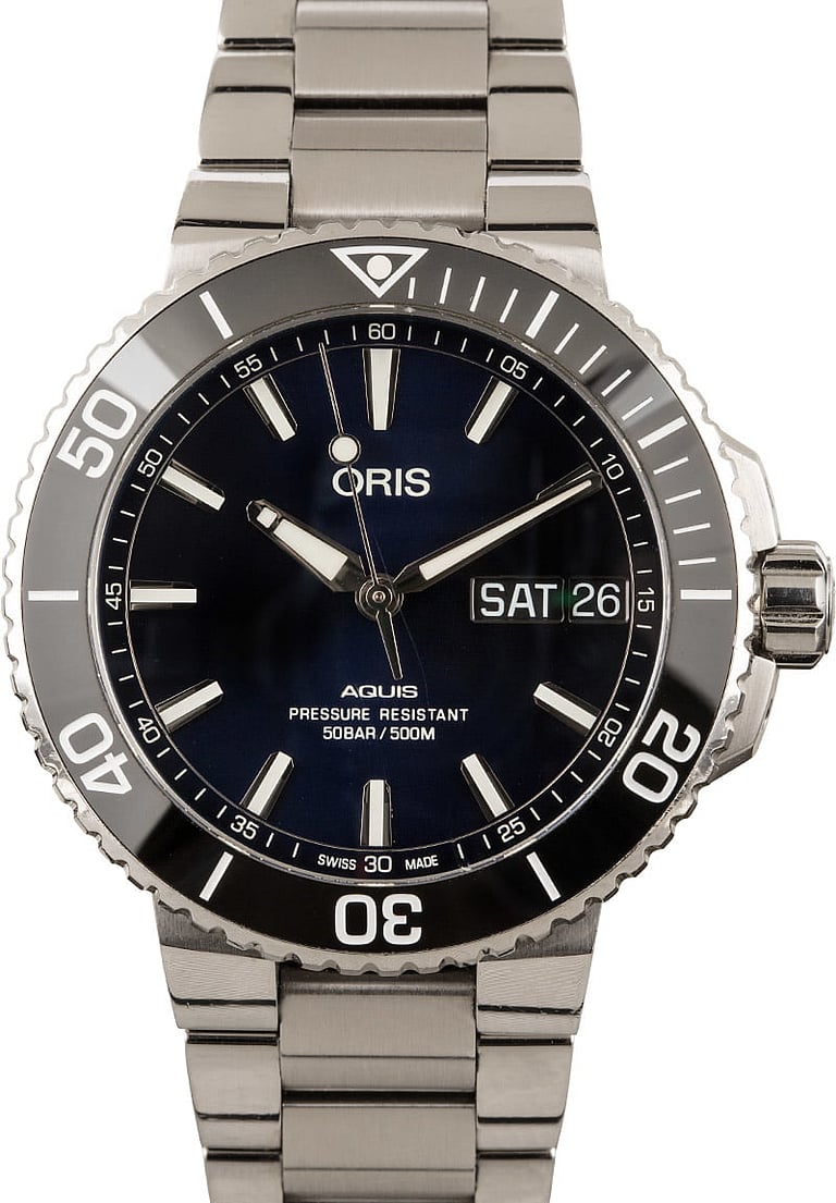 Oris Aquis Date Blue Dial