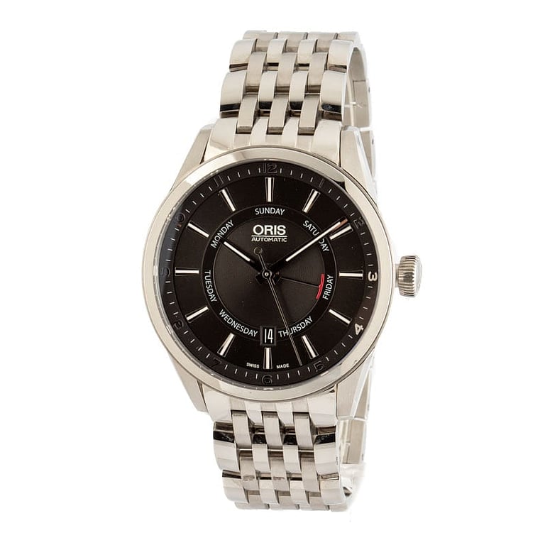 Oris Artix Pointer Day, Date Stainless Steel Black Dial