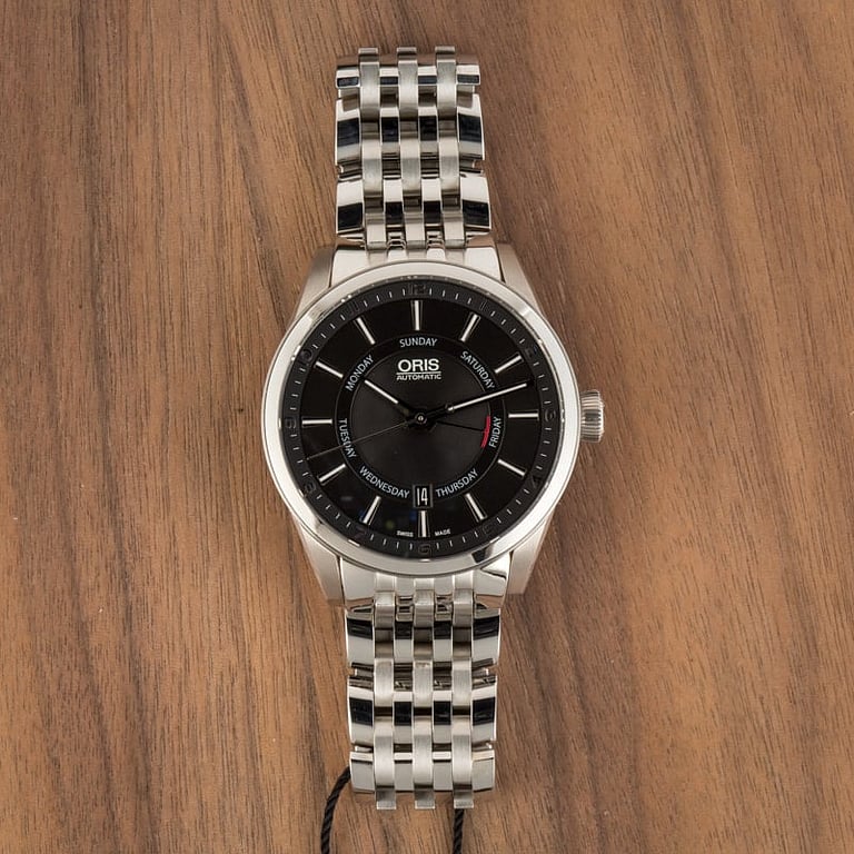 Oris Artix Pointer Day, Date Stainless Steel Black Dial