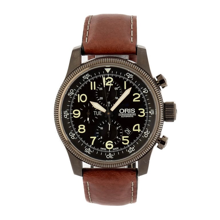 Oris Big Crown Timer Brown Leather