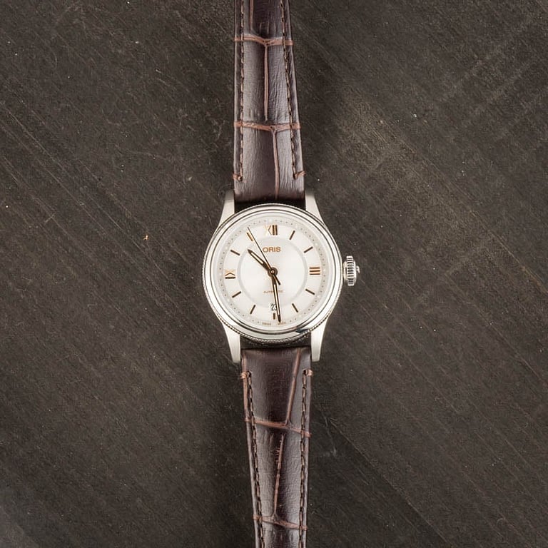 Ladies Oris Classic Date Silver Dial