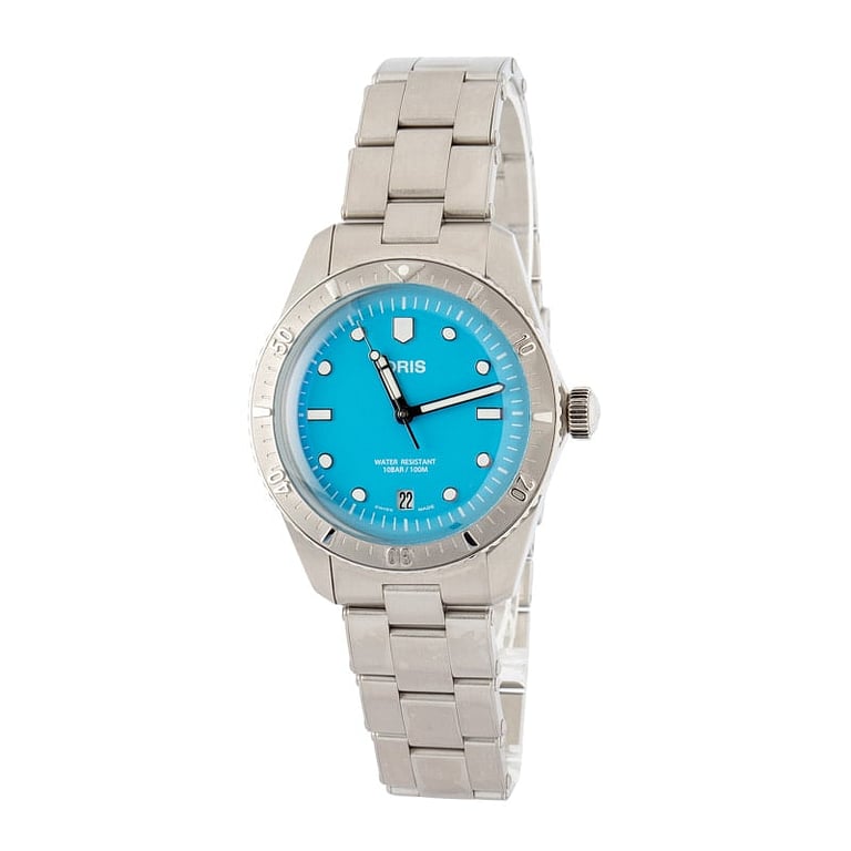 Oris Divers Sixty-Five Steel Cotton Candy Blue Dial