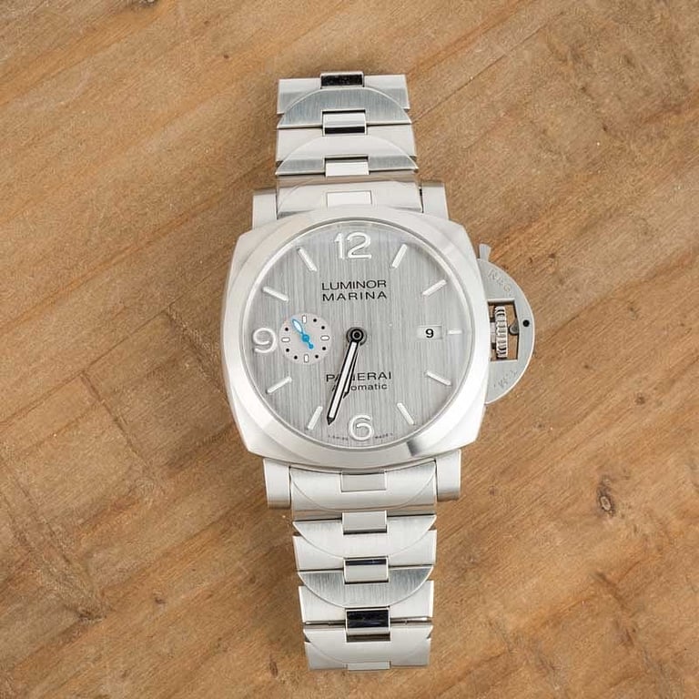 Panerai Luminor 1950 Marina PAM00978 Silver Dial