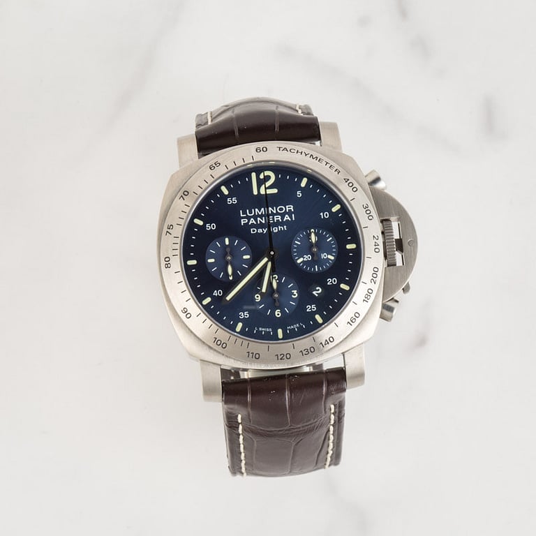 Panerai Luminor Chrono PAM00326 Blue Dial
