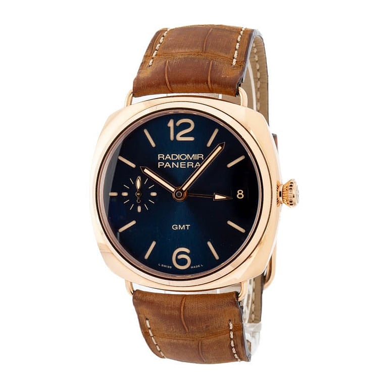 Panerai Radiomir 3 Days GMT Oro Rosso Blue Dial