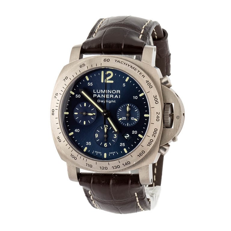 Panerai Luminor Chrono PAM00326 Blue Dial