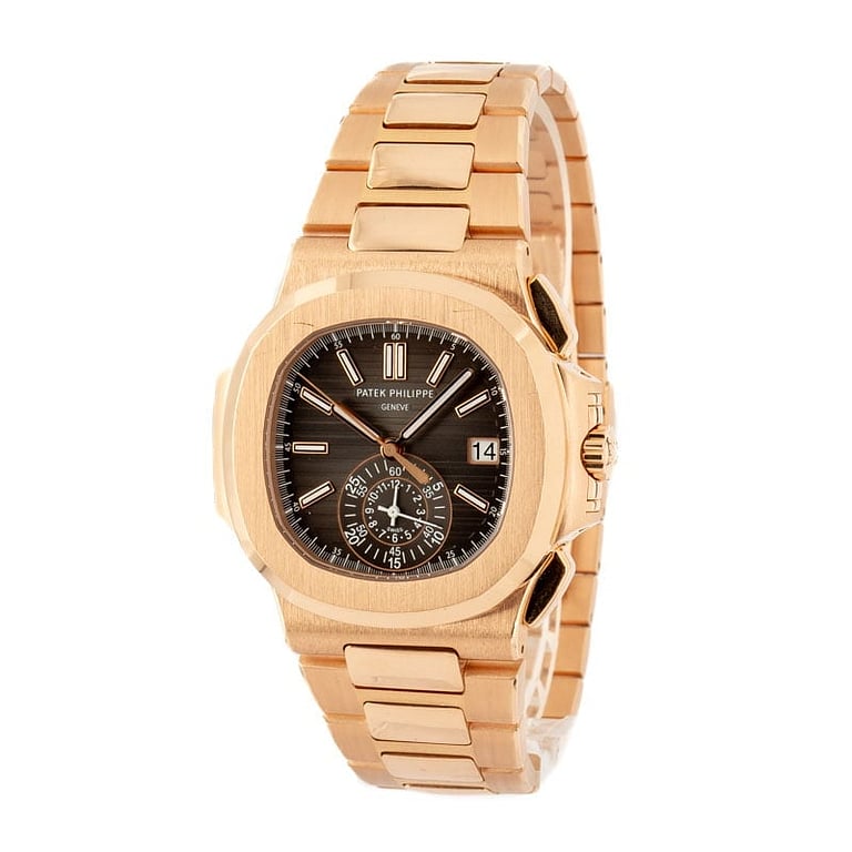 Patek Philippe Nautilus Flyback Chronograph 18k Rose Gold