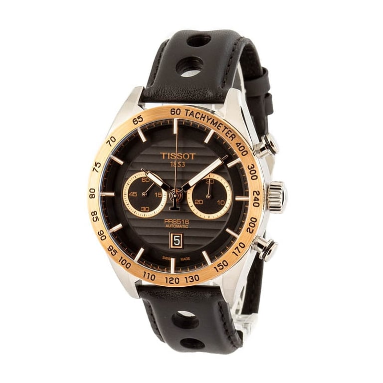 Tissot PRS 516 Automatic Chronograph Steel & Rose Gold