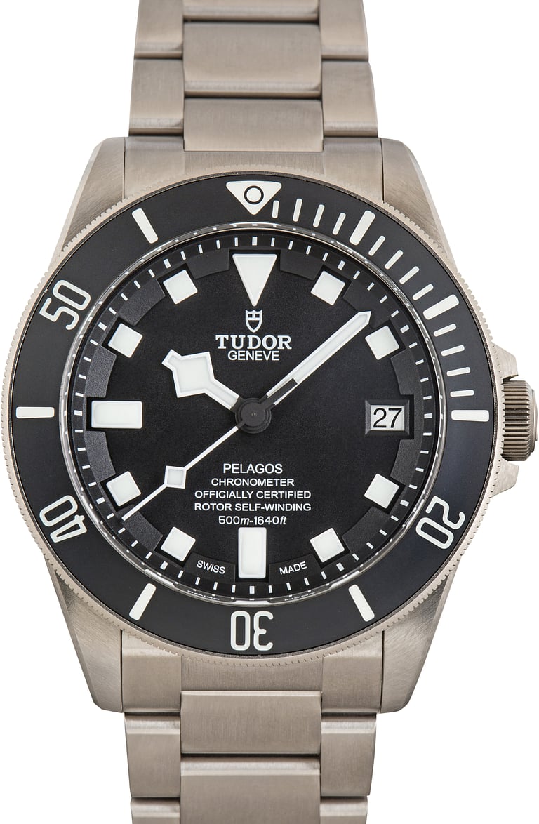 Used Titanium Tudor Pelagos 25600TN Black Dial