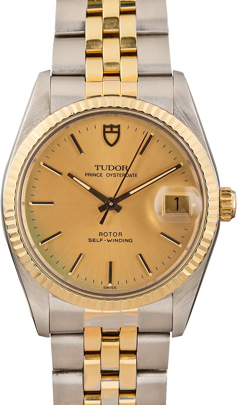Mens Tudor Prince OysterDate Two-Tone