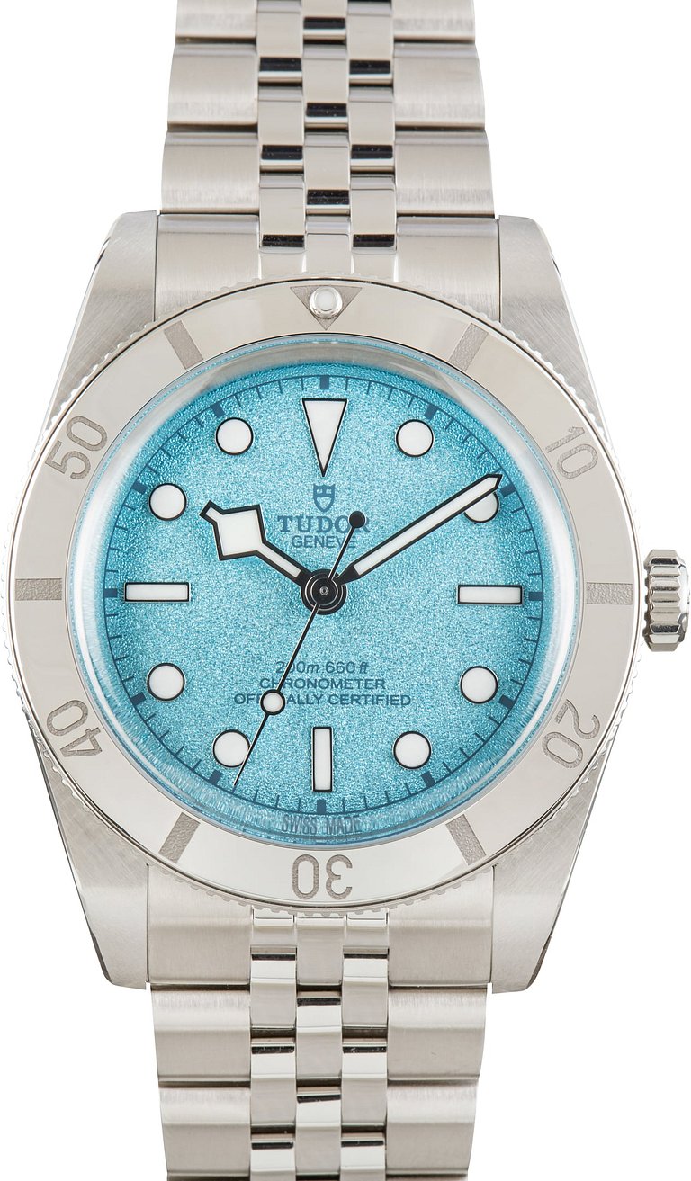 Used Steel Tudor Black Bay 54 Ref 79000 Lagoon Blue